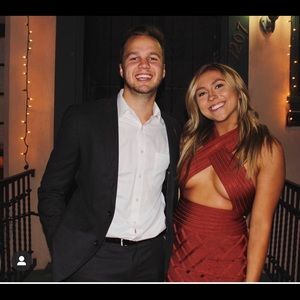 HOUSE OF CB “LILIANA” Burnt Brown Bandage Dress